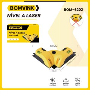 Nivelador a Laser Profissional com Laser duplo. BOM-6202
