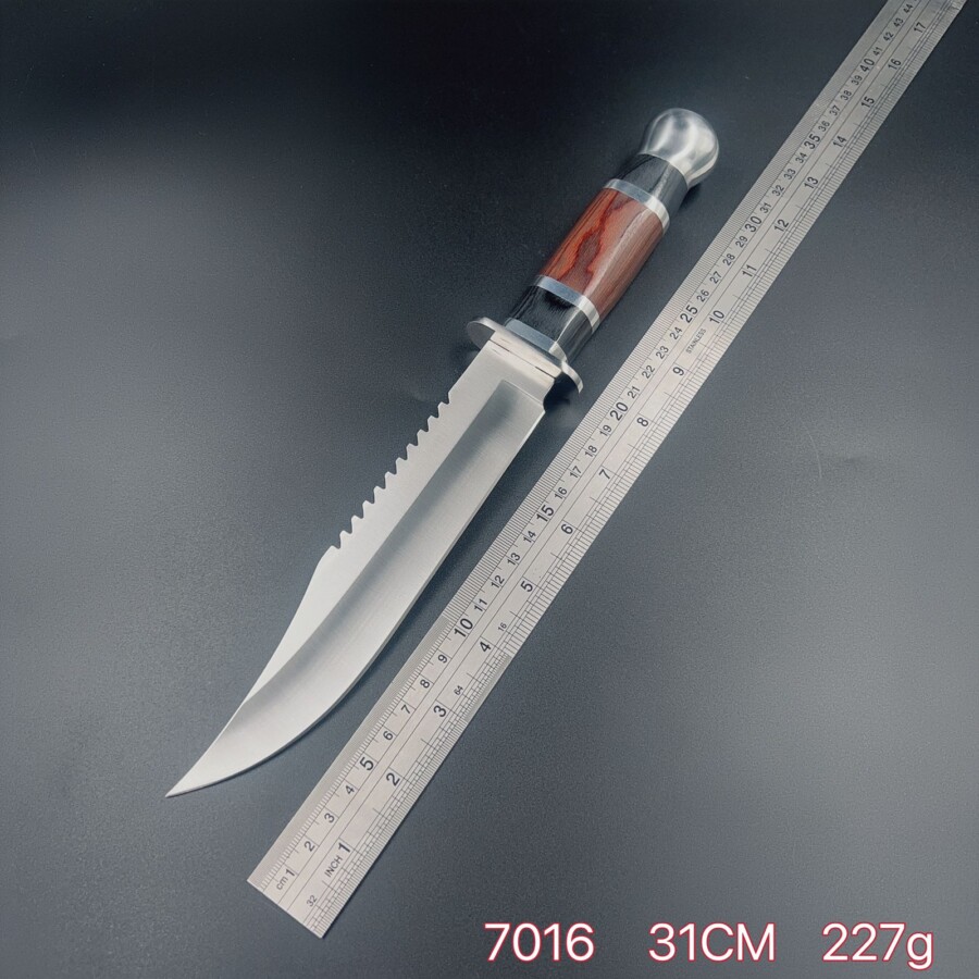 Faca De Caça Pesca Churrasco Luxo Fulltang Inox 7016