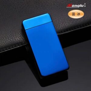 Isqueiro De Plasma Elétrico Sensor De Vibração Arco Duplo H-8-Azul