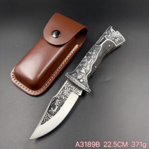 Caniverte De Caça Damasco Artesanal C/ Bainha A3189B