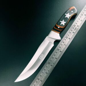 Faca De Caça Pesca Churrasco Luxo Fulltang Inox A19