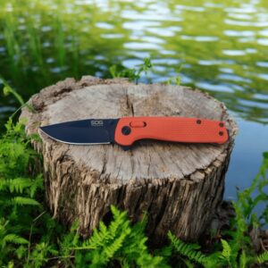 Canivete Edc Limited Series Sog Terminus XR G10 Aço CRYD D2 Duralock CJ-48-Laranja