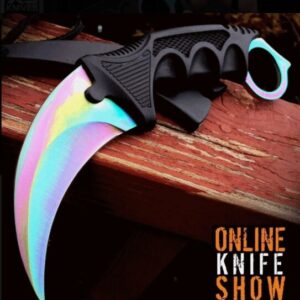 Faca Karambit Cs Go Multi-color Hawk -combate Tática -afiado-0877-570