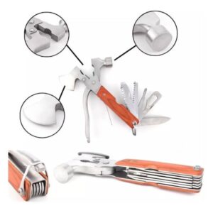 Martelo Alicate Canivete Multifuncional Pesca Caça Camping-LE-1918