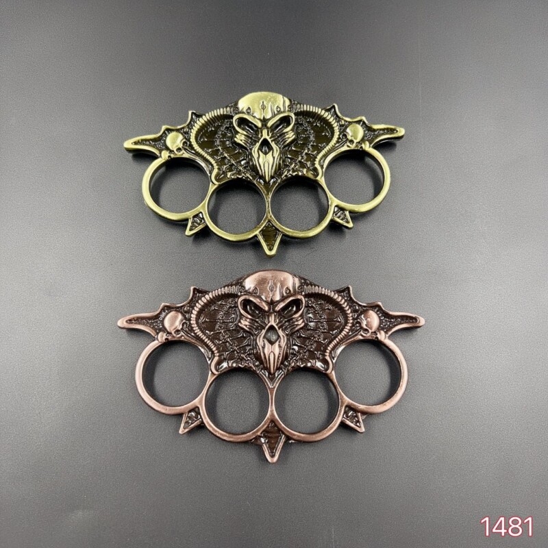 Soco Inglês Soqueira Caveira Aço Defesa Pessoal 1481