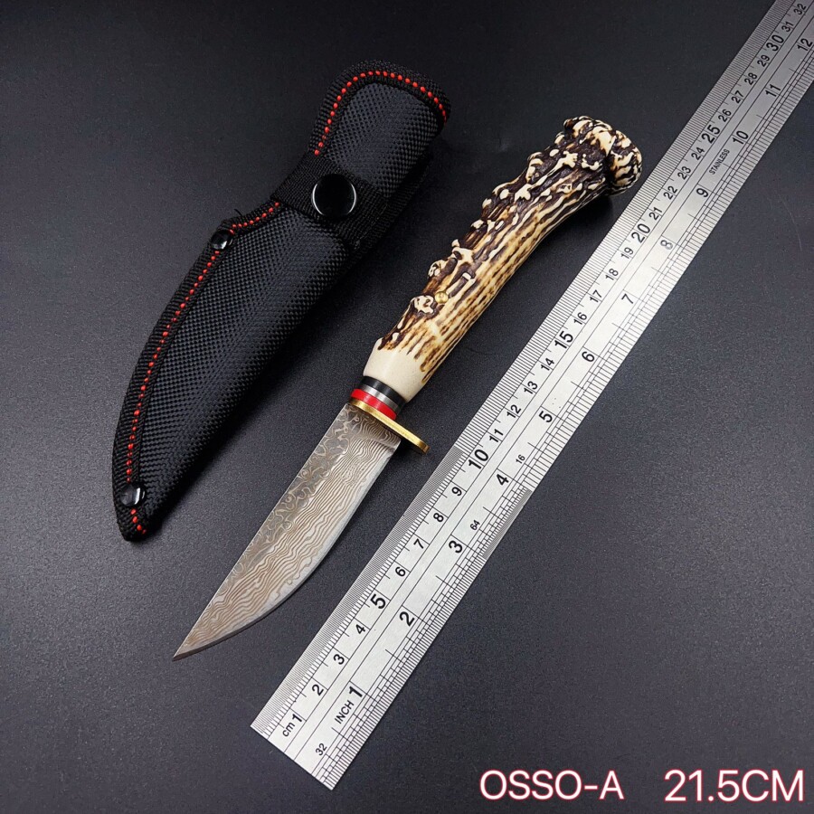 Faca Cabo Osso Afiada +bainha -A