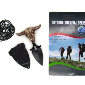 Canivete Push Dagger Fulltang Mini Faca T Corrente Pescoço 1215