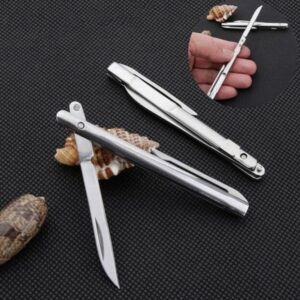 Canivete Caneta Aço Inox Dobrável 16.8cm Cirurgico SLK-D06