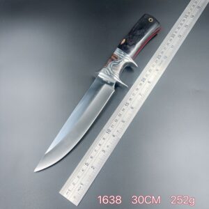 Faca De Caça Pesca Churrasco Luxo Fulltang Inox 1638