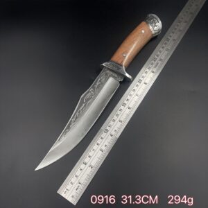 Faca De Caça Pesca Churrasco Luxo Fulltang Inox A69-0916