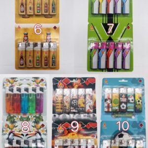 Isqueiro Descartável A Gás Cartela Com 10PCS 6-10