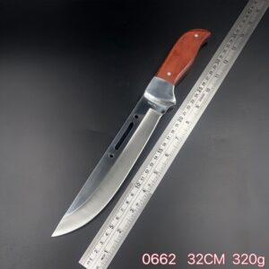 Faca De Caça Pesca Churrasco Luxo Fulltang Inox 0662