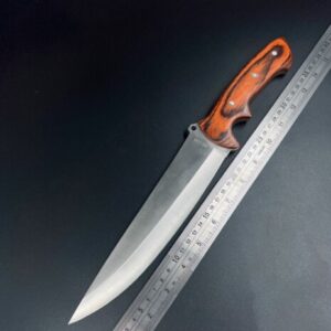 Faca De Caça Grande Churrasco Modelo Luxo Fulltang Inox 1185