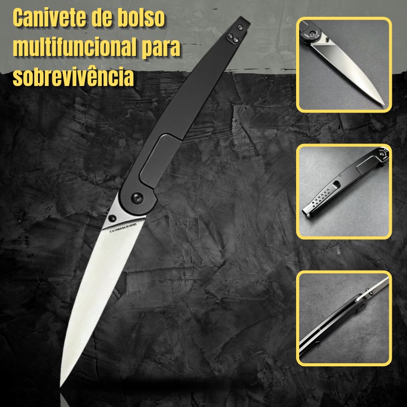 Canivete Tático - Aço N690 + Design Extrema Ratio CJ-201 - Imagem 27