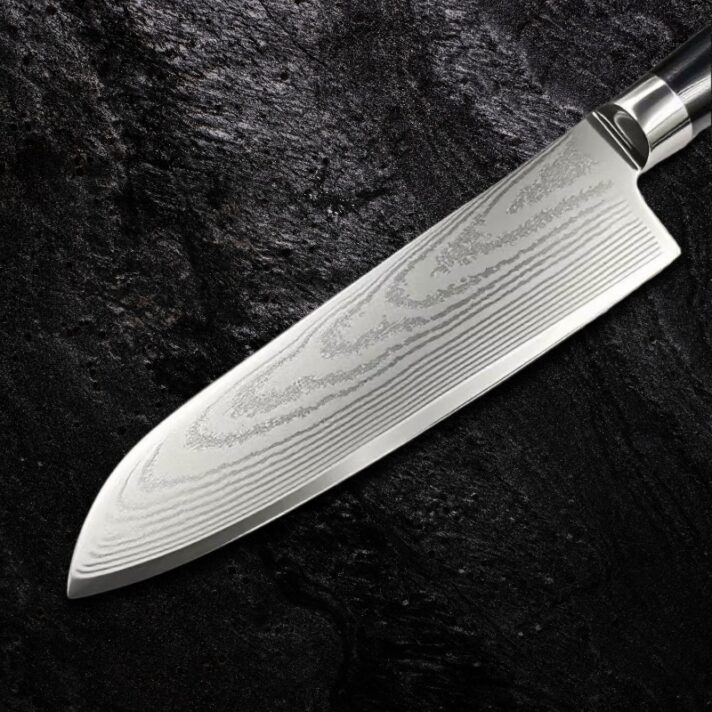 Faca Santoku Damasco CJ-173 | Núcleo DV10 Sueco - Imagem 6