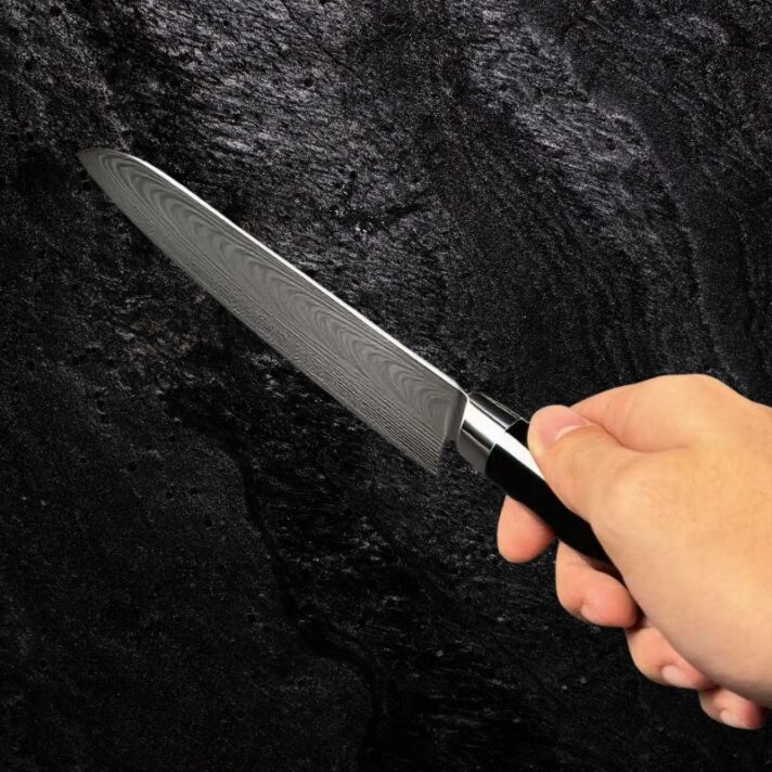 Faca Santoku Damasco CJ-173 | Núcleo DV10 Sueco - Imagem 2