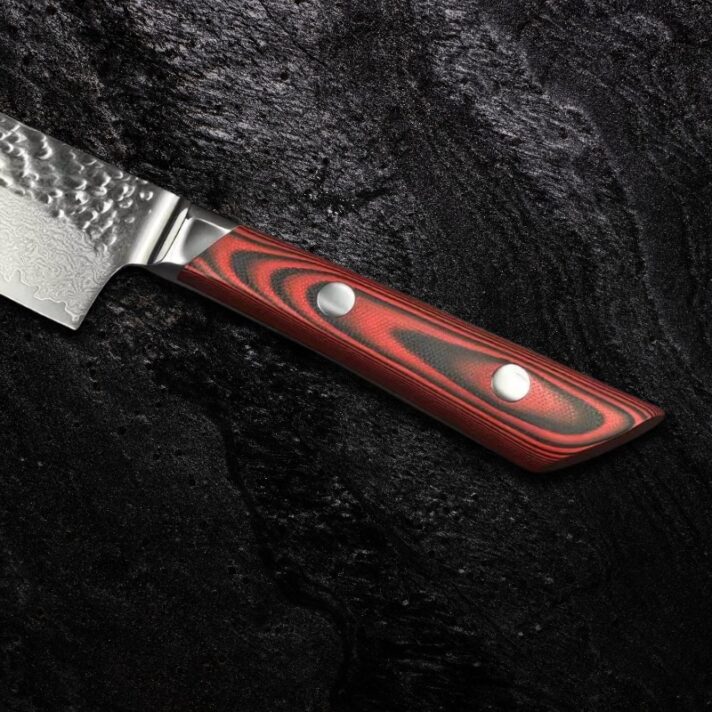 Faca de Chef Damasco CJ-175 | Núcleo VG-10 + Acabamento Martelado - Imagem 5