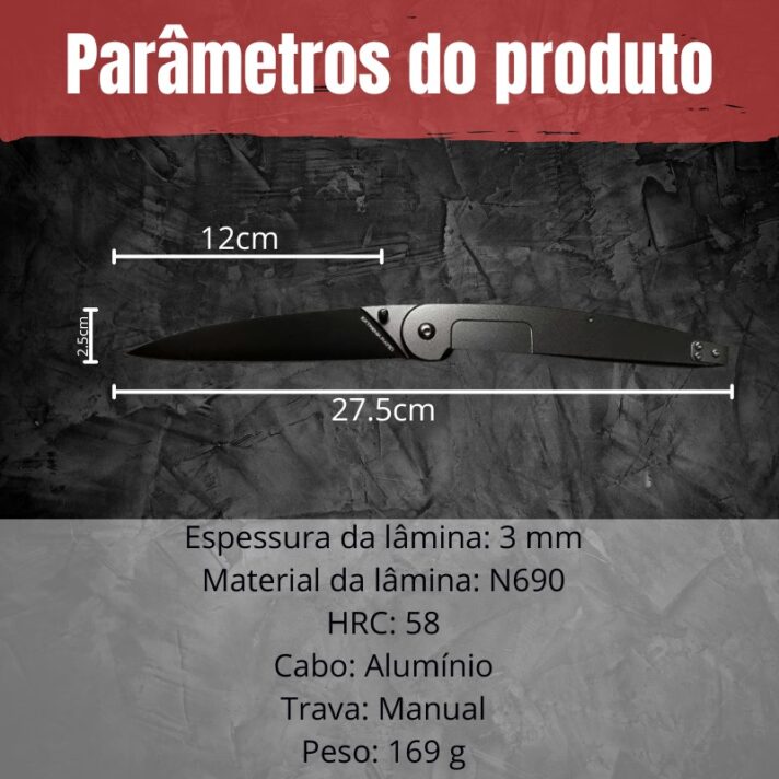 Canivete Tático - Aço N690 + Design Extrema Ratio CJ-201 - Imagem 21