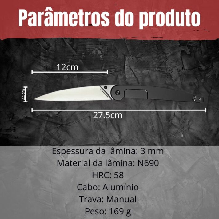 Canivete Tático - Aço N690 + Design Extrema Ratio CJ-201 - Imagem 13