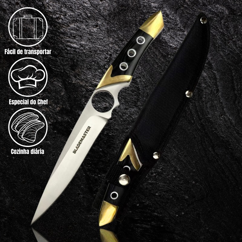 Faca Tática Full Tang Premium - G10 + Espessura 5,5mm + Design Exclusivo CJ-21