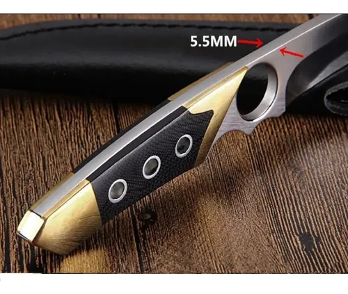 Faca Tática Full Tang Premium - G10 + Espessura 5,5mm + Design Exclusivo CJ-21 - Imagem 7