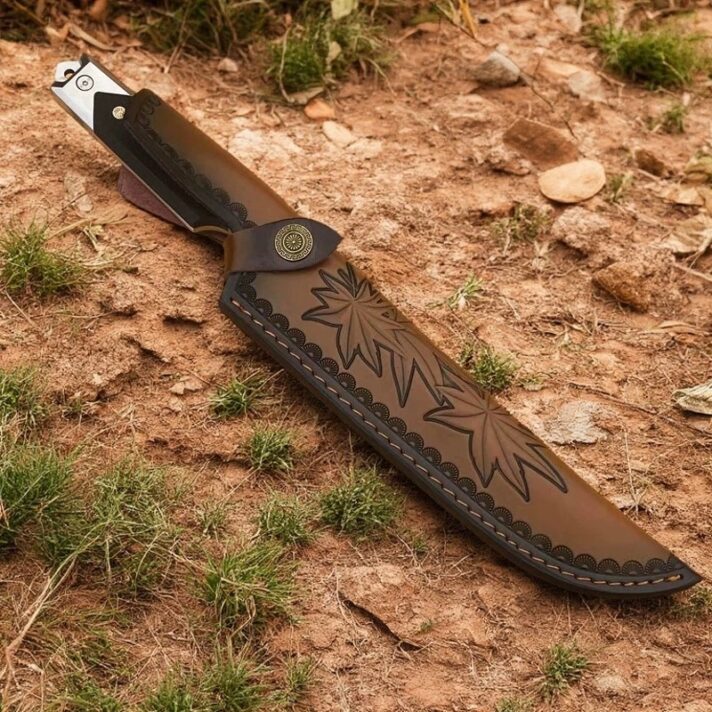 Faca Tática Caç M390 - Aço Premium 60 HRC - Cabo G10 + Bainha de Couro GD-A14 - Imagem 8