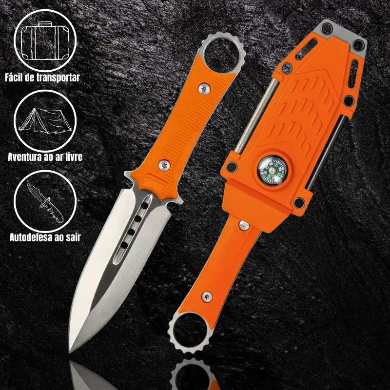 Faca Tática Bushcraft YX24 | Kit Sobrevivência Completo - Imagem 13
