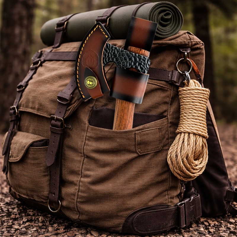 Machado Tático de Camping - Aço Carbono Forjado FT112 - Imagem 7