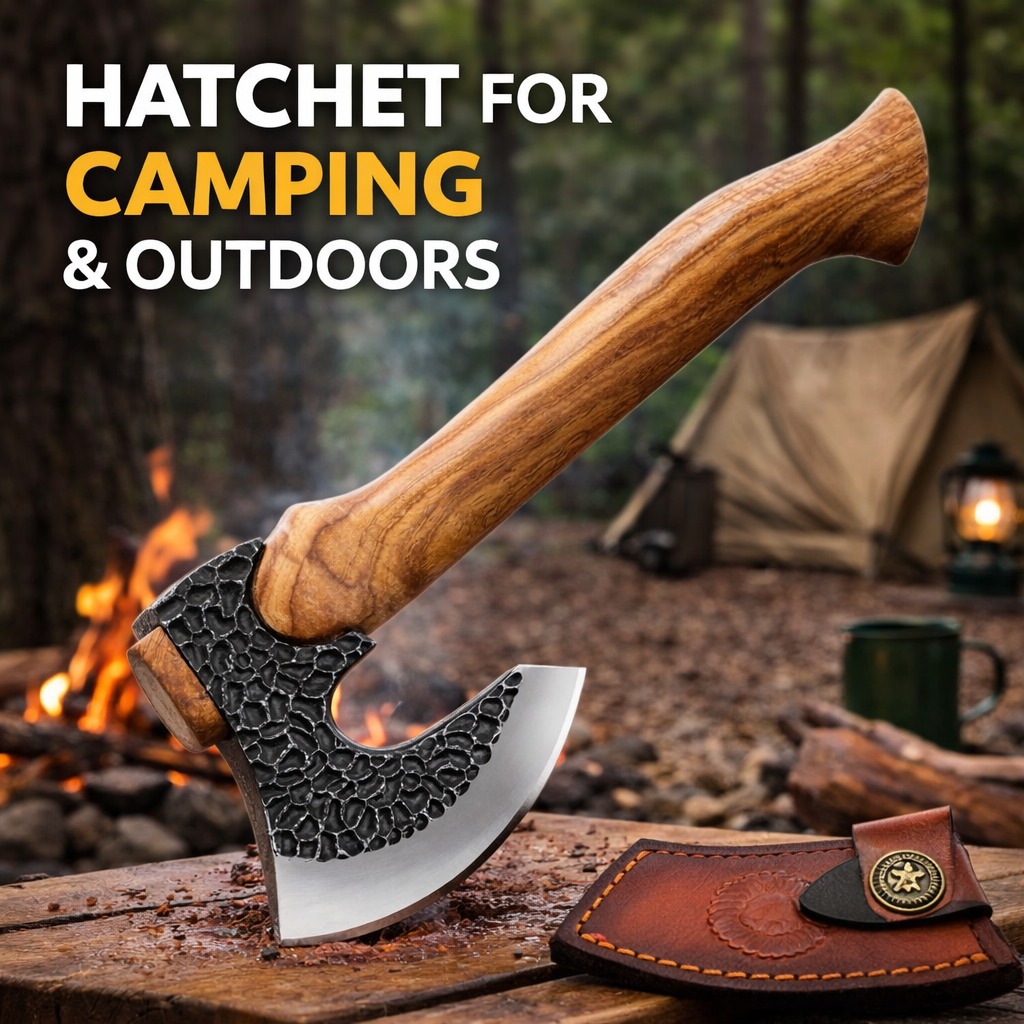 Machado Tático de Camping - Aço Carbono Forjado FT112
