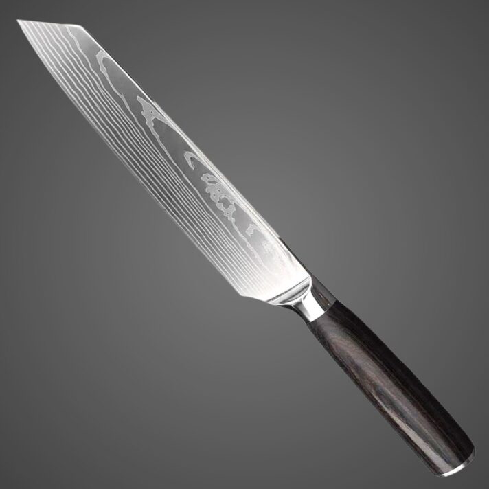 Faca Santoku Premium - Cabo Sândalo Preto A002 - Imagem 12