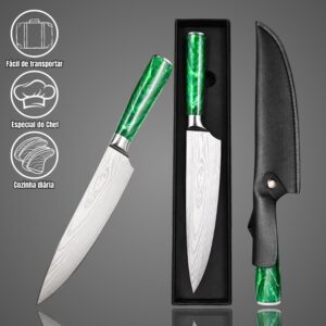 Faca de Chef Gyuto Premium (Resina Verde) CJ-OIH-2802