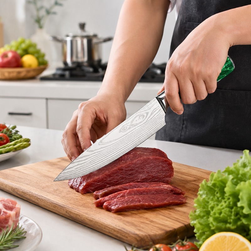 Faca de Chef Gyuto Premium (Resina Verde) CJ-OIH-2802 - Imagem 4