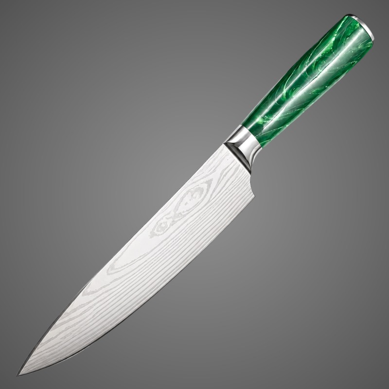 Faca de Chef Gyuto Premium (Resina Verde) CJ-OIH-2802 - Imagem 7