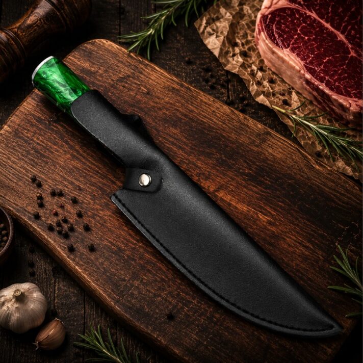 Faca de Chef Kiritsuke com Cabo de Resina Esmeralda CJ-OIH-2803 - Imagem 10