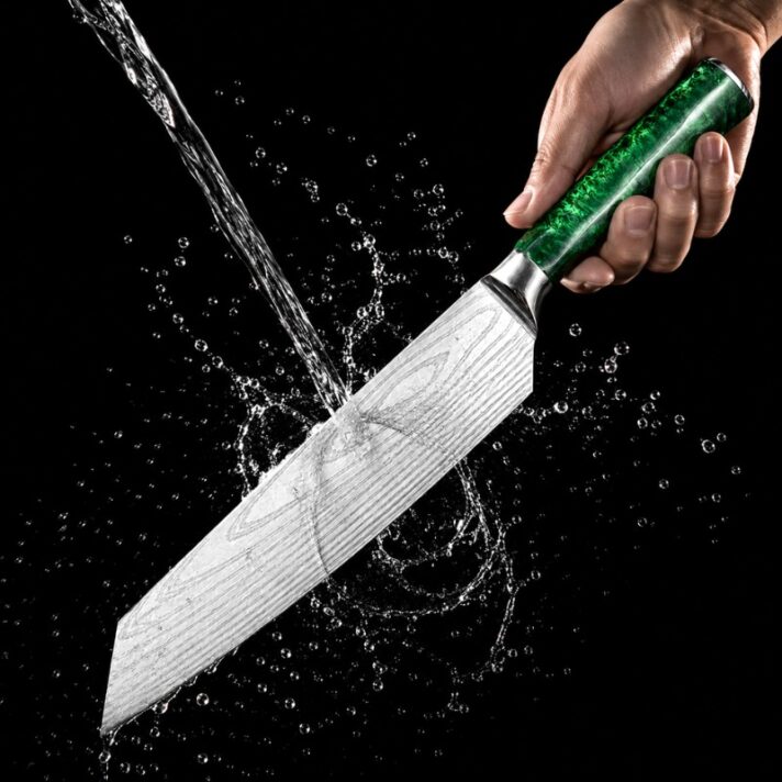 Faca de Chef Kiritsuke com Cabo de Resina Esmeralda CJ-OIH-2803 - Imagem 11