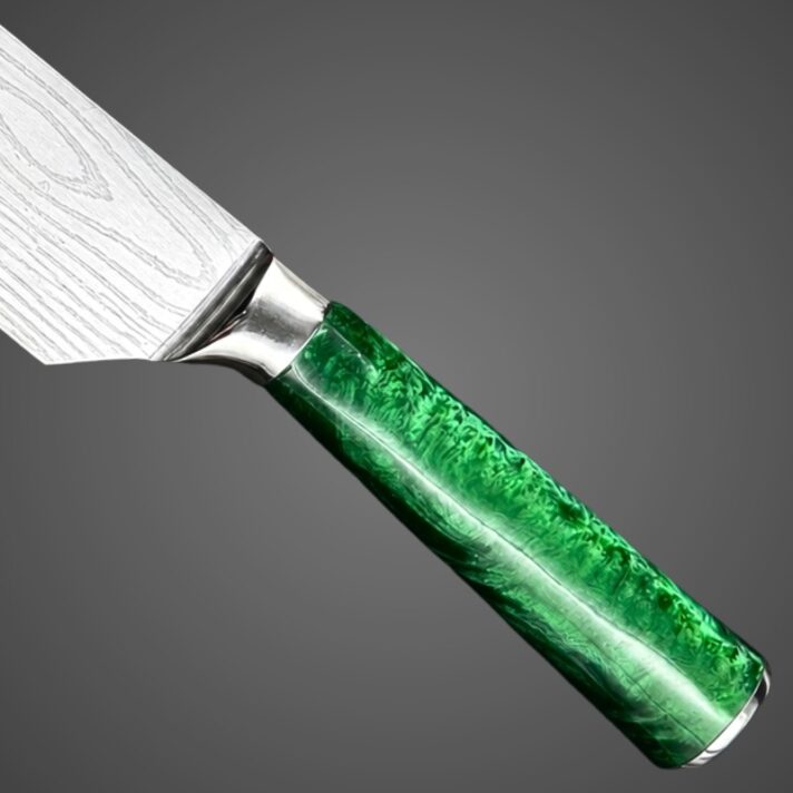 Faca de Chef Kiritsuke com Cabo de Resina Esmeralda CJ-OIH-2803 - Imagem 4